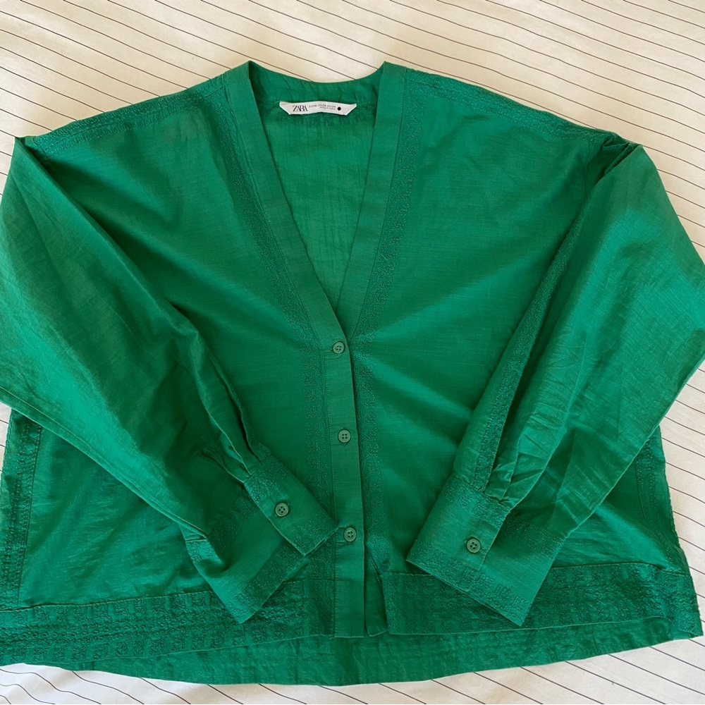 Zara Embroidered Blouse